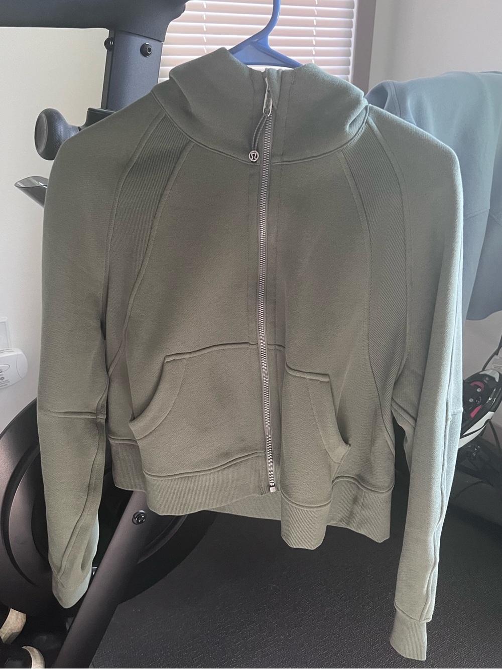 lululemon athletica Olive Green Full-Zip Bomber Hoodie